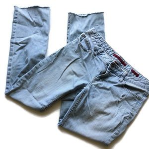 Banana Republic 27 / 4 Straight Leg Jeans Raw Edge